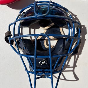 Force3 Defender Catcher's Mask Adult Blue/Navy + 3 Visors, Extra Pads, New Strap