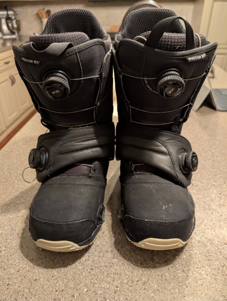 Men's Size M 12.0 (W 13.0) Burton PHOTON STEP ON Snowboard Boots All Mountain Soft Flex (Used)