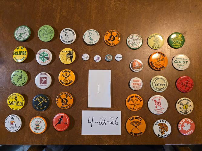 Lacrosse Pinbacks(Used)