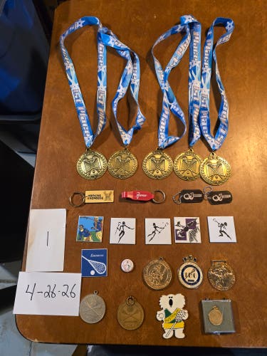 Lacrosse Medals, key Rings and Trinkets(Used)