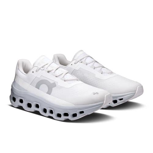 On Cloudmonster 61.97654 Sneakers Men's US 9.5 White Road Running Shoes MEW1201