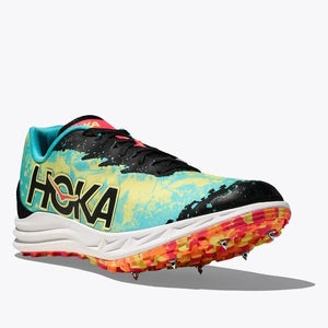 Hoka One One Crescendo XC 1141272-CYZ Men's 9 Blue Spikes Running Shoes MEW1128