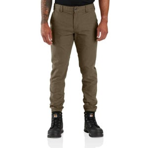 Carhartt Rugged Flex Jogger Pants Men's 34 Tarmac Canvas Tapered Leg POSH301