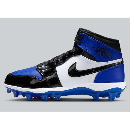 Nike Air Jordan 1 Mid TD FJ6805-401 Men's Blue Black Football Cleat MEW1086