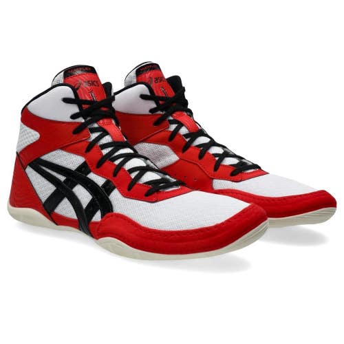 Asics Matflex 7 1081A051-600 Sneakers Men's 14D White Red Wrestling Shoes MEW974
