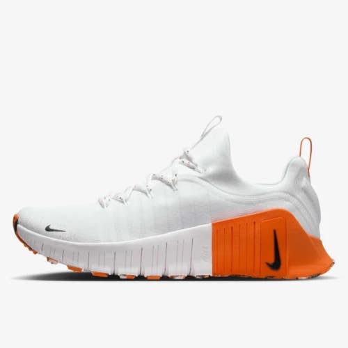 Nike Free Metcon 6 FJ7127-106 Sneakers Men's White Orange Workout Shoes MEW1217
