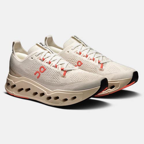 On Cloudsurfer Max 3MF30433297 Sneakers Men's Ivory Salmon Running Shoes MEW1069