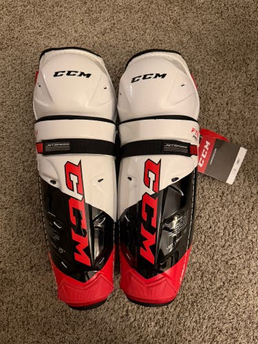 Senior CCM JetSpeed FT4 Pro 15" Shin Pads (New)