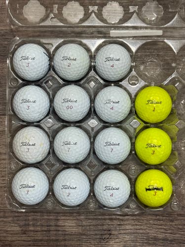 15 Titleist Pro V1x Golf Balls - 4A Near-Mint Condition
