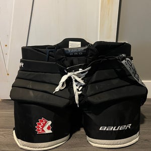 Senior XXL 2025 Bauer Pro Hockey Goalie Pants Pro Stock (Used)