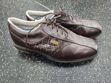 Used Foot Joy Mens Golf Shoes Brown Senior 12 11849-s000010472