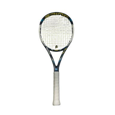 Used Wilson Juice 100 Adult Tennis Racquet Navy Blue 4 1 2" 11859-s000027271