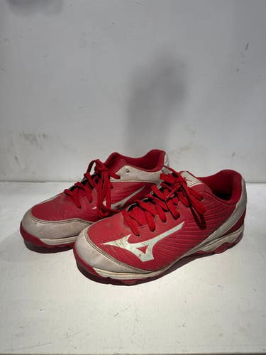 Used Mizuno 9 Spike Bb Sb Cleats Red Junior 03 11615-s000267948