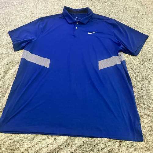 Nike blue golf polo.