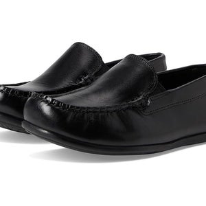 Florsheim Jasper Venetian Jr. Loafer Kids 3.5 Black Leather Slip On Shoes UWU133