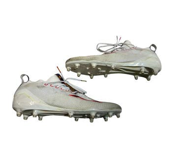 Used Adidas Adizero Adult Fb Cleats White Red Navy Senior 13 11873-s000239196