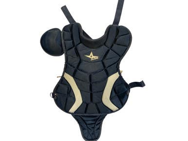 Used All-star Cp79ps Catchers Chest Protector Navy Blue Intermed 11873-s000229113