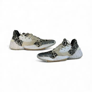 Used Adidas Harden Basketball Shoes M Black And White Senior 12 11873-c000224455
