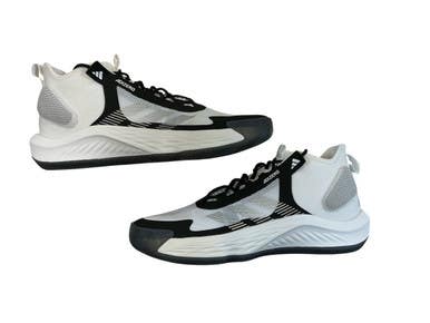 Used Adidas Adizero Basketball Shoes M White And Black Senior 10.5 11873-c000240185