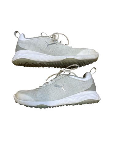 Used Puma Mens Golf Shoes White Senior 8.5 11873-s000233023