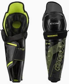 New Ccm Tacks Xf80 Hockey Shin Guards - Junior 11" 11873-ccmsgxf80jr11