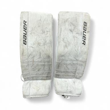 Used Bauer Gsx Medium Goalie Leg Pads Junior White 28" 11873-s000215588