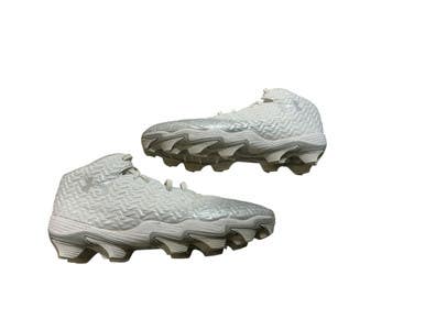 Used Under Armour Adult Fb Cleats White Senior 8.5 11873-s000238642