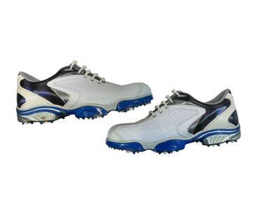 Used Foot Joy Mens Golf Shoes Silver White Royal Senior 9 11873-s000227892