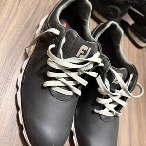 FootJoy Pro/SL Spikeless Golf Shoes Mens 8.5 Black Superfeet Insoles