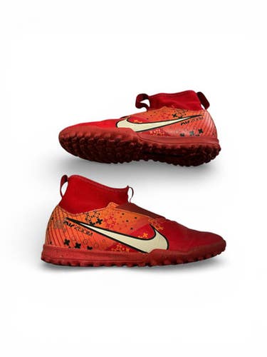 Used Nike Air Zoom Soccer Indoor Shoes Red Junior 04 11873-s000221164