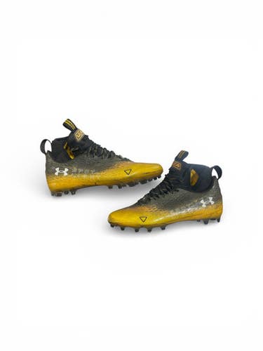 Used Under Armour Adult Fb Cleats Black And Gold Senior 10.5 11873-c000230982