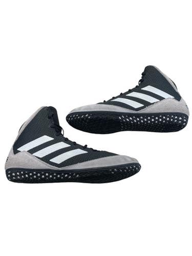 Used Adidas Wrestling Shoes Grey Senior 8.5 11873-s000229794