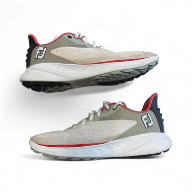 Used Foot Joy Mens Golf Shoes White Senior 8 11873-c000225499