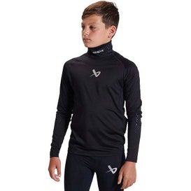 New Bauer Youth Md Long Sleeve Neckprotect Hockey Neck Guard Shirt 11873-bar1059578bkythmd