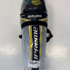 Used Bauer One 40 Senior Shin Guards Black 14" 11860-s000310078