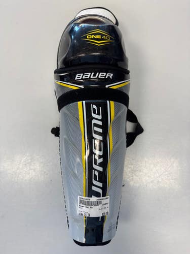 Used Bauer One 40 Senior Shin Guards Black 14" 11860-s000310078