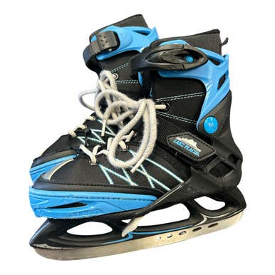 Used Lake Placid Junior Rec Fitness Skates Black Adjustable 11450-s000522108