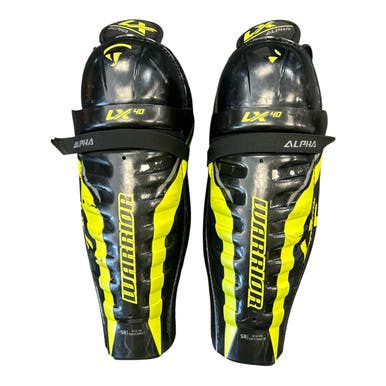 Used Warrior Lx 40 Senior Shin Guards Black 16" 11450-s000522104