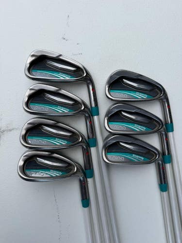 Ping 2015 Rhapsody Iron Set 5-PW, UW Red Dot ULT 220 Ladies Flex Standard NICE