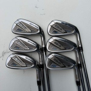 Taylormade SIM2 MAX Iron Set 5-PW KBS Max MT 85 Stiff Flex Standard NICE