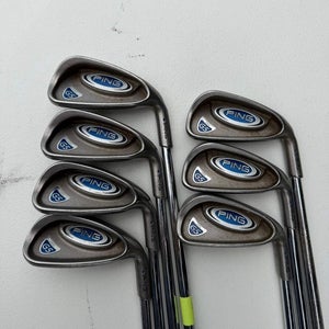 Ping G5 Iron Set 4-PW Blue Dot Cushin Stiff Flex +1/4 READ