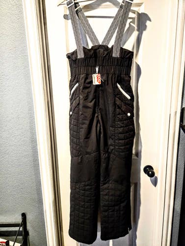 Free People Movement All Prepped Waterproof Women's Snow Bibs, Black Size Large (NEW)
