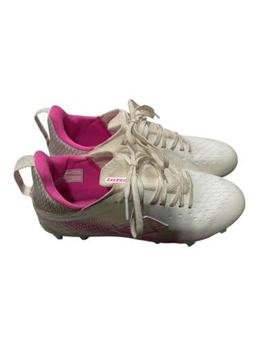 Used Lotto Soccer Cleats White Junior 01.5 11847-s000036055