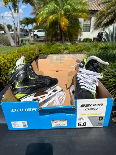 2021 Bauer GSX Hockey Goalie Skates Regular Width Size 5 (Used)
