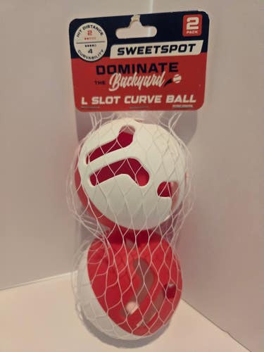 (New) Sweet Spot Training Wiffle Balls (L Slot Curve Ball)