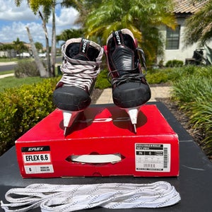 CCM EFlex 6.5 Hockey Goalie Skates Regular Width 6 (Used)