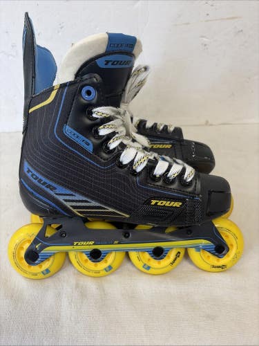 Junior Size 4 TOUR CODE 9 ONE INLINE HOCKEY SKATES. ROLLERBLADES