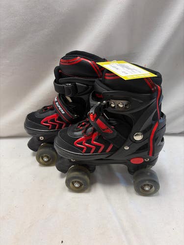 Used Power Superb Junior Roller Quad Skates Black Adjustable 11490-s000273926