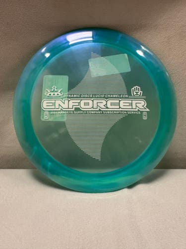 Used Dynamic Discs Lucid Chameleon Enforcer Disc Golf Driver Royal Blue 11490-s000261094