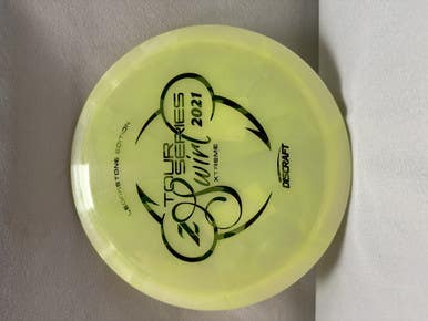 Used Discraft Z Swirl Tour Series Xtreme Disc Golf Driver Yellow 11490-s000261176